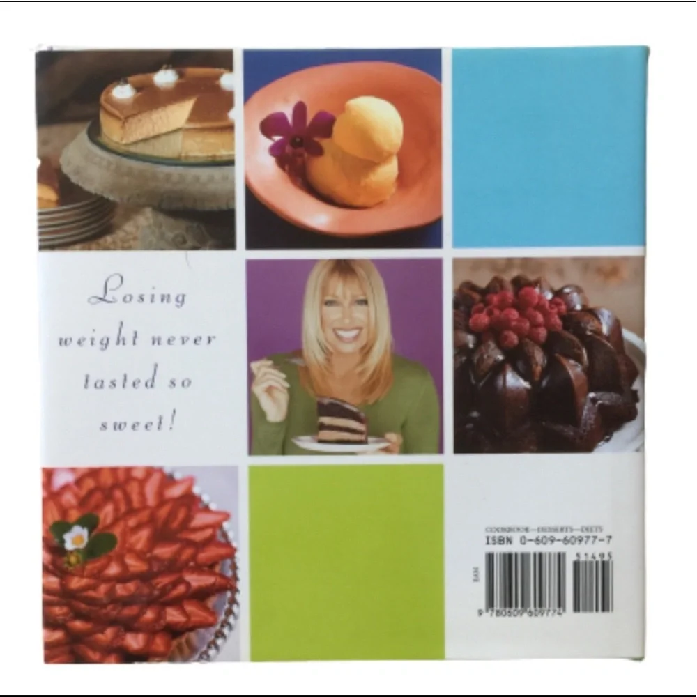 SOMERSIZE DESSERTS Cookbook Hardback by Suzanne Somers Crown Publishing EUC